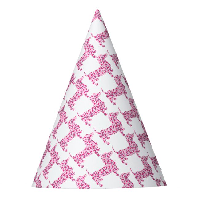 DOXIE-Hearts Party Hat (Front)