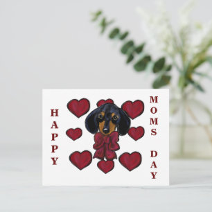 Doxie Hearts Postcard