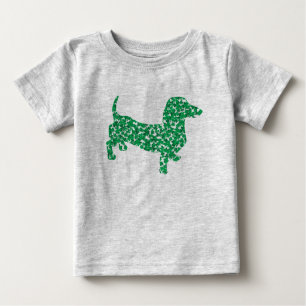 Doxie-in-Shamrocks Baby T-Shirt