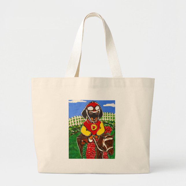 DOXIE JOCKEY LARGE TOTE BAG (Front)