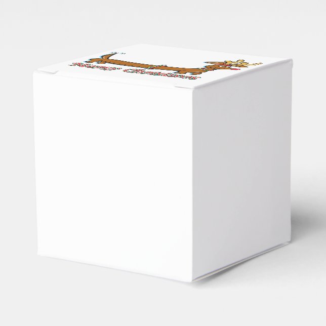 Doxie-Merry-Christmas Favour Box (Front Side)
