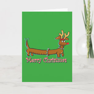 Doxie-Merry-Christmas Holiday Card