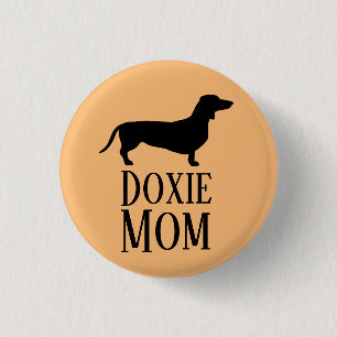 Doxie Mom 3 Cm Round Badge