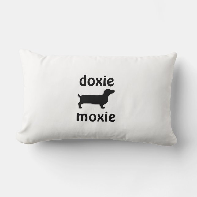 doxie moxie pillow (Front)