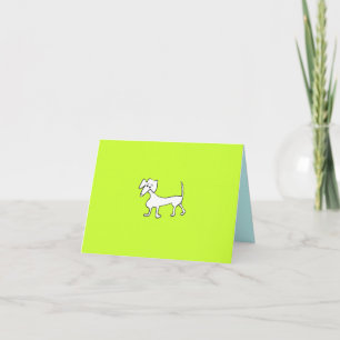 DOXIE NOTECARD IN LIME