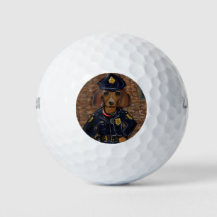 Doxie Police Golf Balls