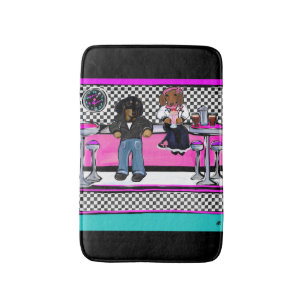 Doxie Rock and Roll Bath Mat