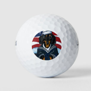 Doxie Sailor Golf Balls
