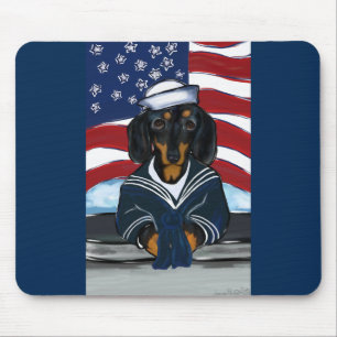Doxie Sailor Mouse Pad