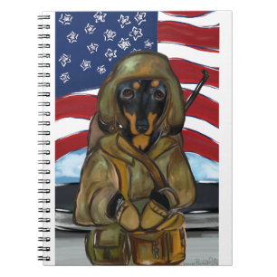 Doxie Soldier Notebook