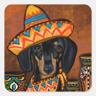 DOXIE SQUARE STICKER