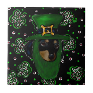 Doxie St. Patty Tile