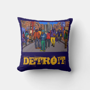 Doxie Town City - DETROIT  Cushion