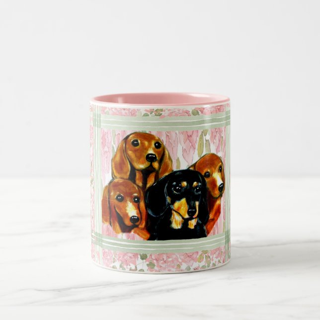 Doxie Two-Tone Coffee Mug (Center)