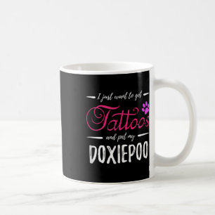 Doxiepoo Dog Lover Tattoo Funny Dog Mum Gift Idea Coffee Mug