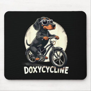 Doxycycline pharmacy funny dachshund on bicycle mouse pad