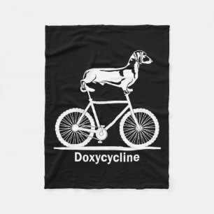 Doxycycline Pharmacy Pun Funny Veterinary Pharmaci Fleece Blanket