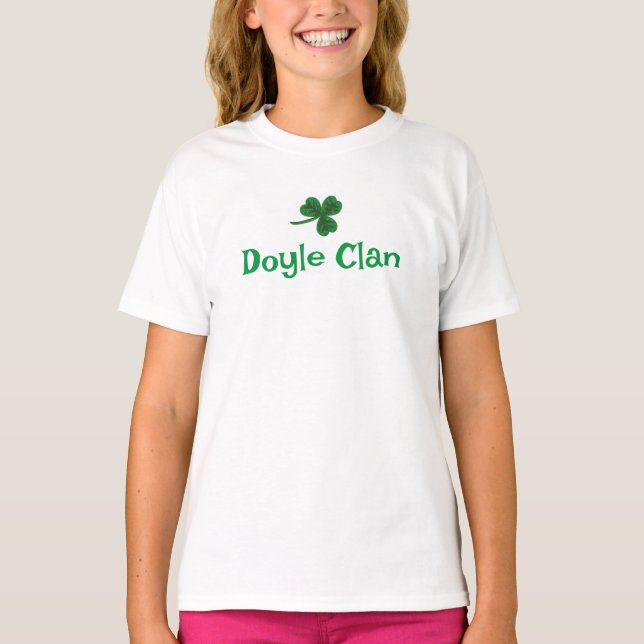 Doyle Clan Shamrock tee  (Front)