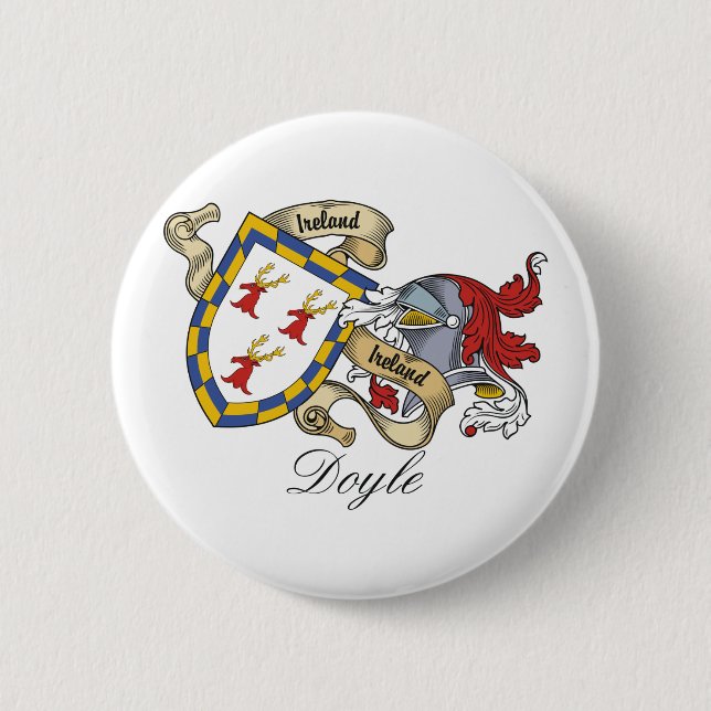 Doyle Family Crest 6 Cm Round Badge (Front)