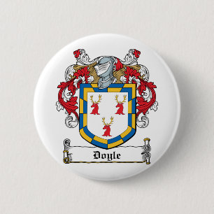 Doyle Family Crest 6 Cm Round Badge