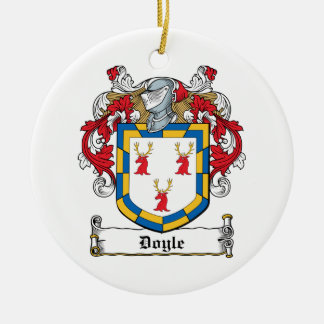 Doyle Family Crest Ceramic Tree Decoration