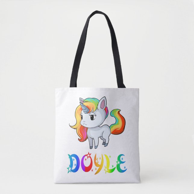 Doyle Unicorn Tote Bag (Front)