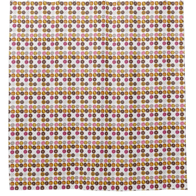 Dozen Doughnuts Doughnut Doughnut Novelty Shower C Curtain (Front)