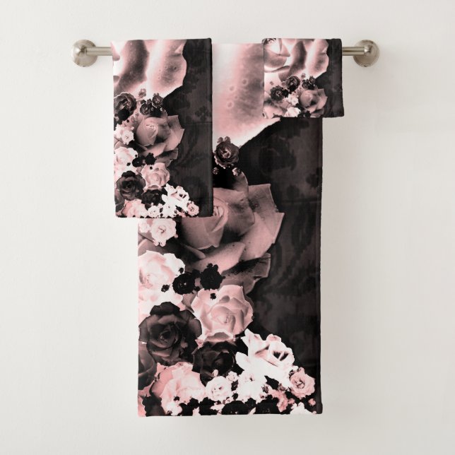 Dozen Roses Bath Towel Set (Insitu)