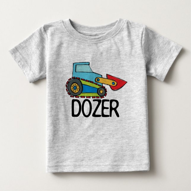 Dozer Bulldozer Transportation Baby T-Shirt (Front)