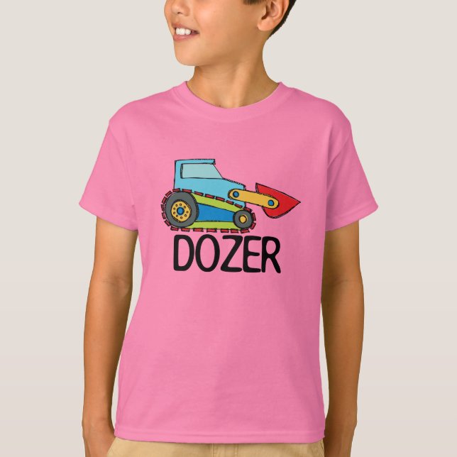Dozer Bulldozer Transportation T-Shirt (Front)