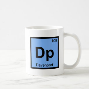Dp - Davenport Iowa City Chemistry Periodic Table Coffee Mug