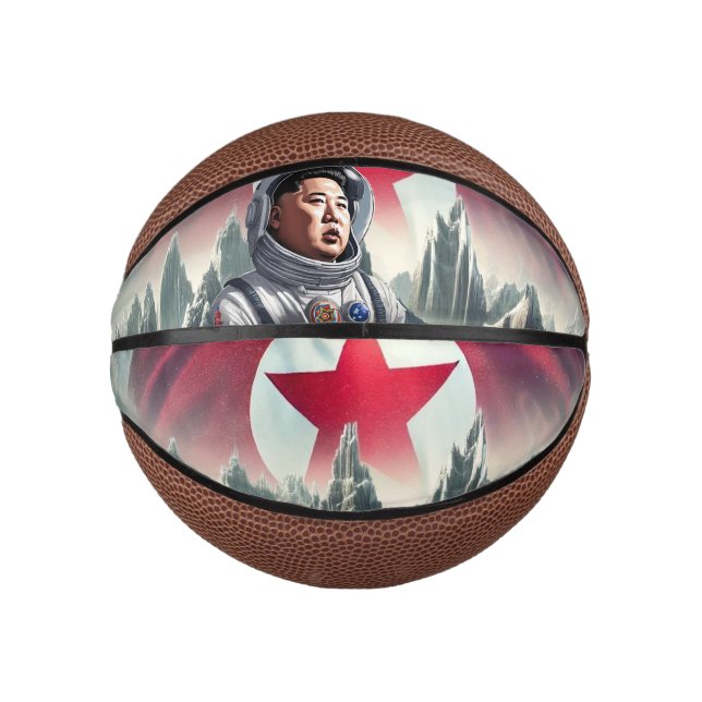 DPRK Conquest of Space Mini Basketball (Front)