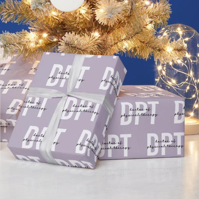 DPT Doctor of Physical Therapy Wrapping Paper (Holidays)