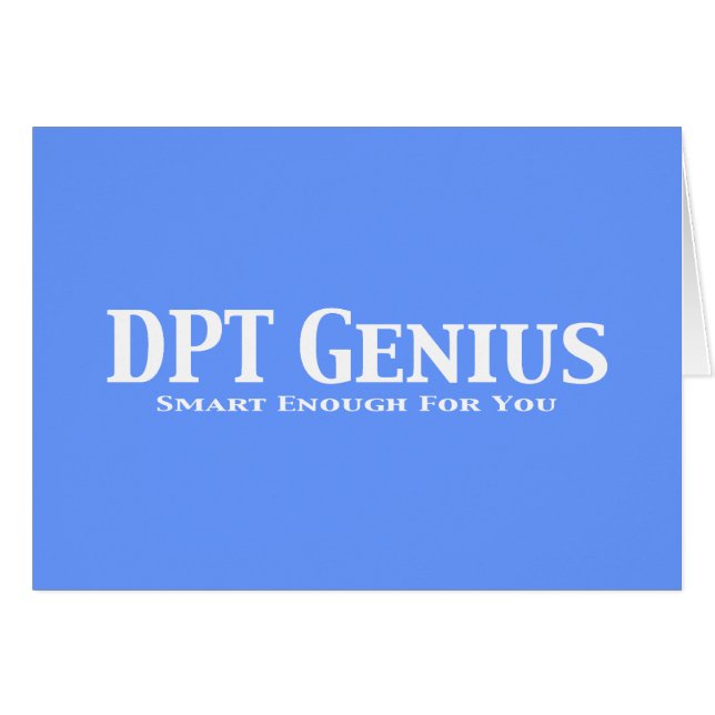 DPT Genius Gifts (Front Horizontal)