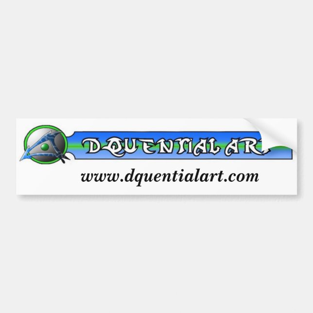Dquential Art bumper sitcker Sticker (Front)
