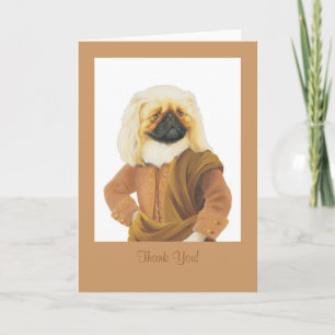 DR090 Pekingese, Thank You! card