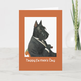 DR094 Scottish Terrier, Happy Father's Day Card