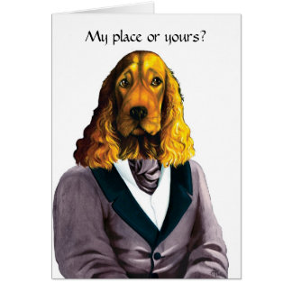 DR181 Blonde English Cocker Spaniel card