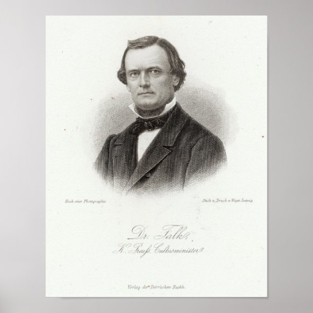 Dr Adalbert Falk Poster (Front)