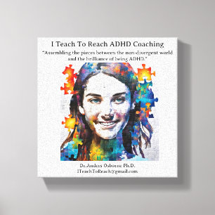 Dr.Anders Osborne Ph.D., ADHD Coaching, Canvas Print