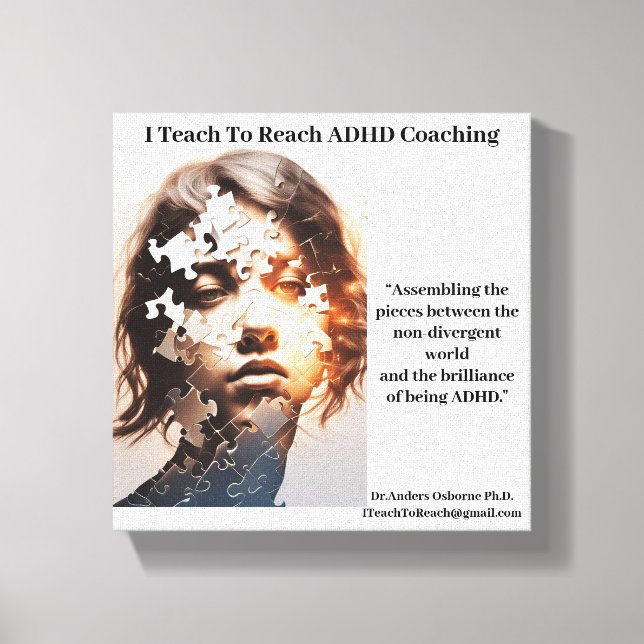 Dr Anders Osborne Ph.D. ADHD Poster Canvas Print (Front)