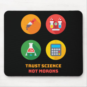 Dr. Anthony Fauci Trust Science Not Morons Retro V Mouse Pad