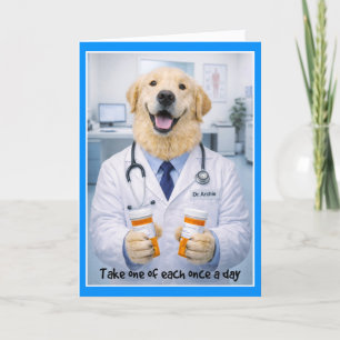 Dr Archie Get Well Card PA-1