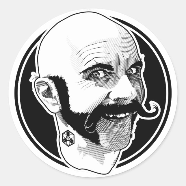 Dr. Awkward Circle Sticker (Front)