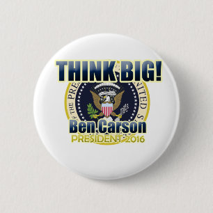 Dr. Ben Carson for President 6 Cm Round Badge