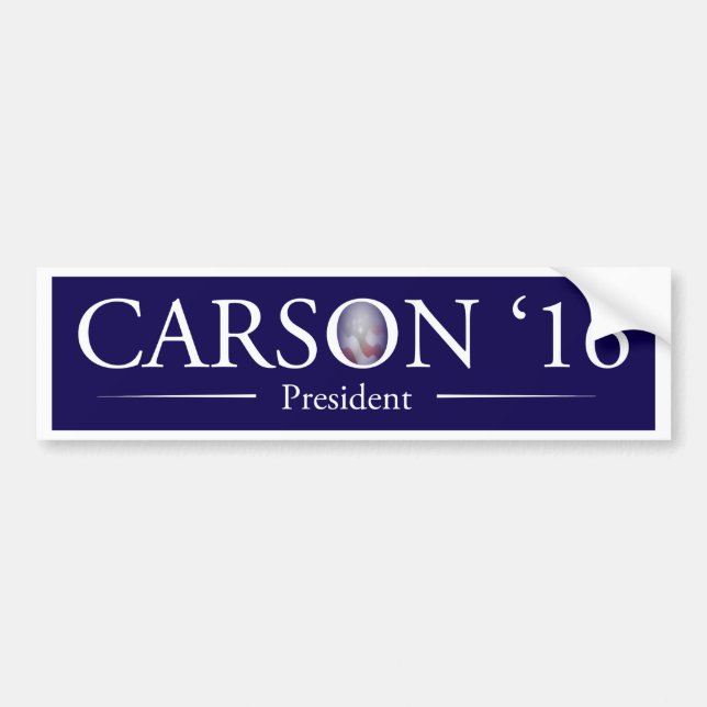 Dr. Ben Carson for President Bumper Sticker (Front)