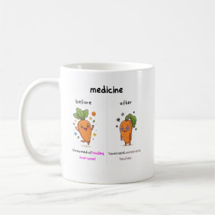 Dr. Carrot Before & After Med Funny Medical mug