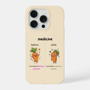 Dr. Carrot Before & After Medicine Funny Medical  iPhone 15 Pro Case