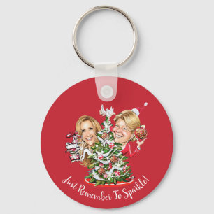 Dr Christmas Fan Key Ring
