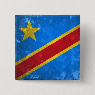 DR Congo 15 Cm Square Badge